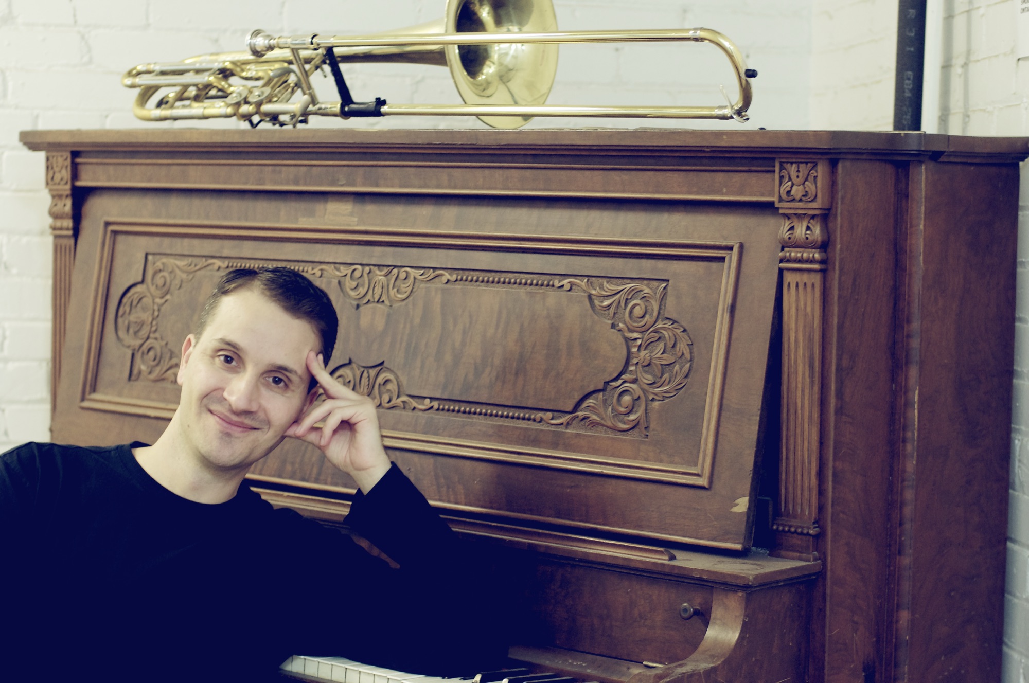 Barnaby Kerekes at the piano